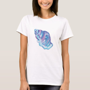 Camiseta Ilustração colorida da solha do oceano arco-íris