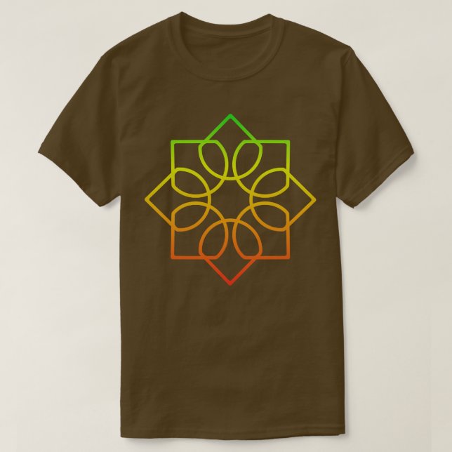 Camiseta Ilustração Colorida Mandala (Frente do Design)