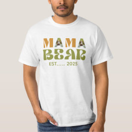 Camiseta Ilustração Comovente de Mamãe Urso