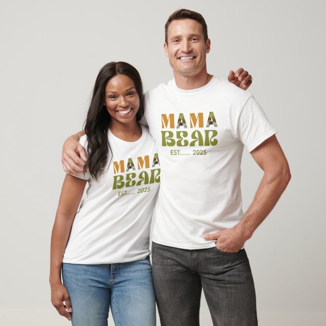 Camiseta Ilustração Comovente de Mamãe Urso (Unissex)