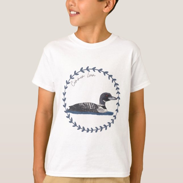 Camiseta Ilustração comum de ave-leão (Frente)
