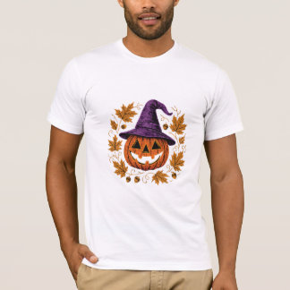Camiseta Ilustração da Abóbora do Vintage Halloween