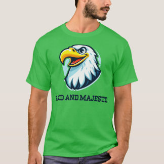 Camiseta Ilustração da águia calva e majestosa