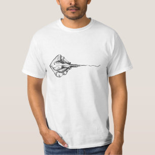 Camiseta Ilustração da arraia-lixa