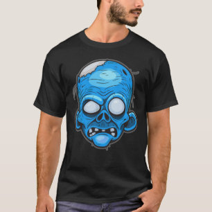 Camiseta Ilustração da Cabeça de Zombie Federal