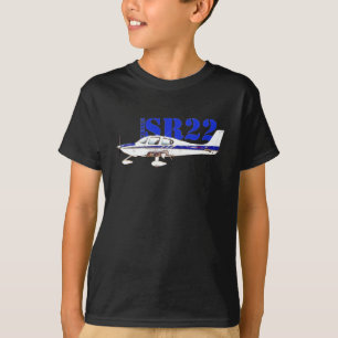 Camiseta Ilustração da Design de aeronave ligeira Cirrus SR