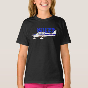 Camiseta Ilustração da Design de aeronave ligeira Cirrus SR