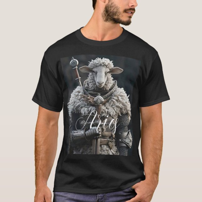 Camiseta Ilustração da Espada de Aço de Animação 3D da Warr (Frente)
