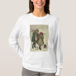 Camiseta Ilustração da fada da árvore de Natal, bar. 188