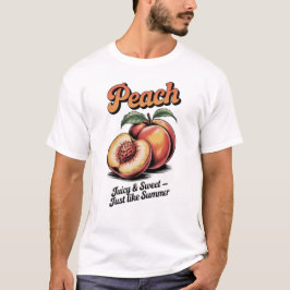 Camiseta Ilustração da Fruta da pinagem vertical