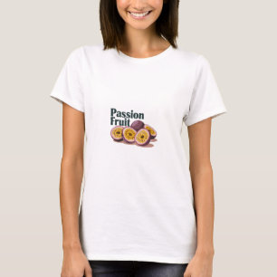 Camiseta Ilustração da Fruta de paixão - Fruta Exótica Trop