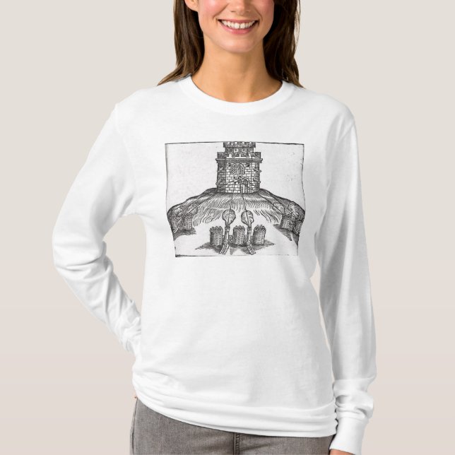 Camiseta Ilustração da guerra do cerco (Frente)