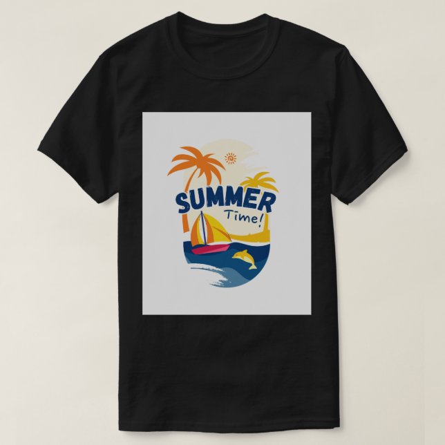 Camiseta Ilustração da Hora de Verão (Frente do Design)