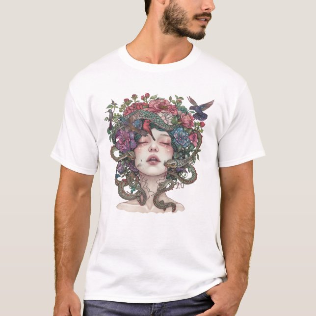 Camiseta ilustração da Medusa (Frente)