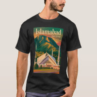 Ilustração da Mesquita Faisal Islamabad Paquistão