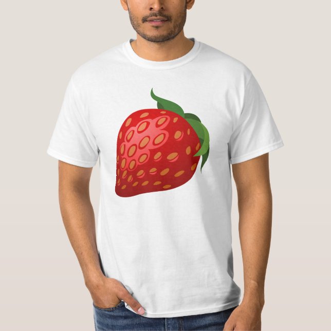 Camiseta Ilustração da morango (Frente)