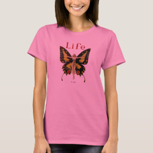 Camiseta Ilustração da Mulher Voadora Flapper Butterfly
