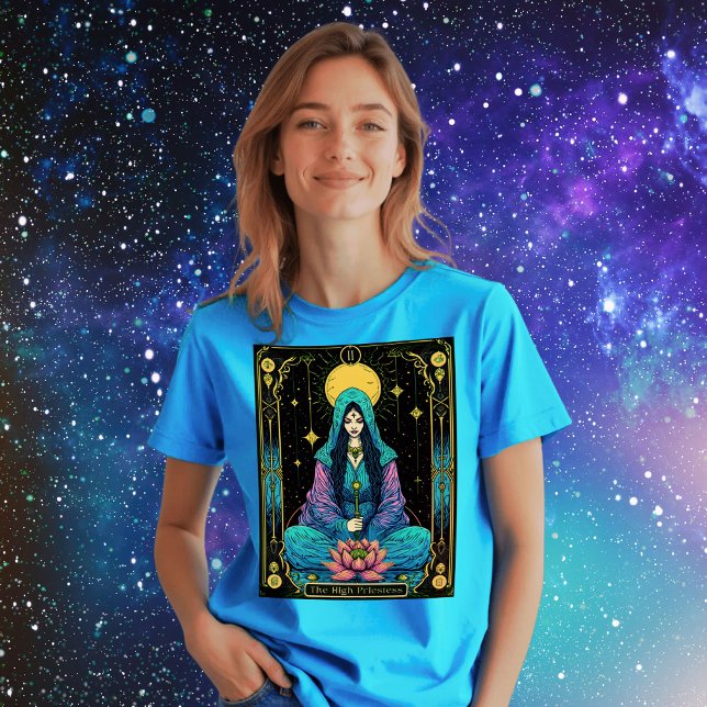 Camiseta Ilustração da Placa Tarot, A Lua (Criador carregado)