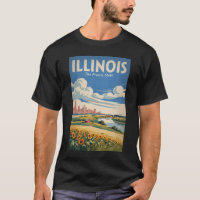Ilustração da Silhueta de Chicago Illinois Arte de