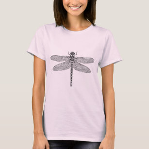 Camiseta Ilustração da tinta da libélula