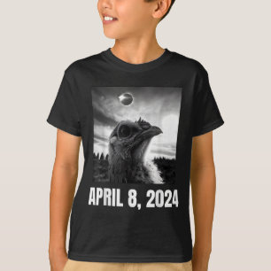 Camiseta Ilustração da Totalidade do Eclipse Solar em 8 de