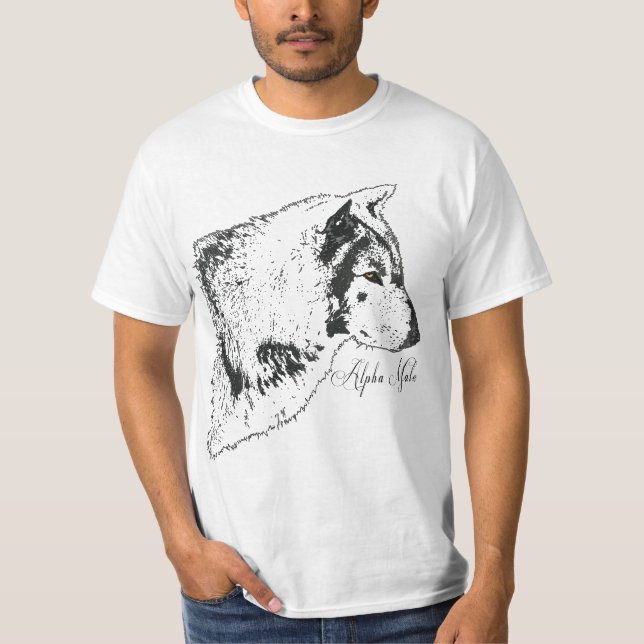 Camiseta Ilustração da Vida Selvagem da Cinza Alpha (Frente)