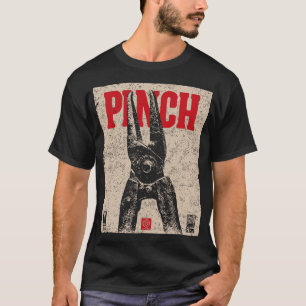 Camiseta Ilustração das fichas industriais   Retro "Pinch"