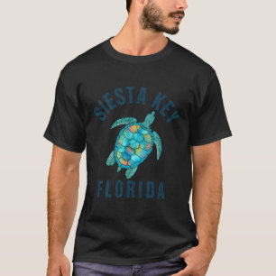 Camiseta Ilustração das Tartarugas do Mar de Praia Siesta K