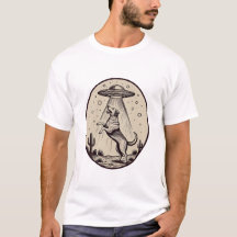 Ilustração de Abdução de Cachorro no Deserto por O