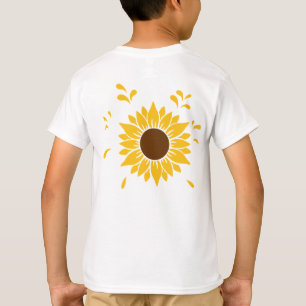Camiseta Ilustração de abertura de girassol