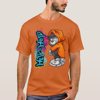 Camiseta Ilustração de amantes de música HiphopHiphoprapper