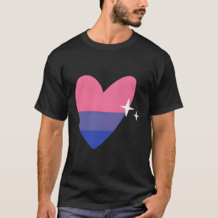 Camiseta Ilustração De Amor Do Orgulho Bi Do Lgbtq