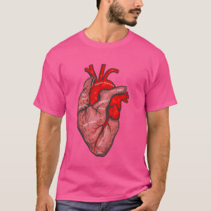 Camiseta Ilustração de Anatomia Médica Anatomica do Coração
