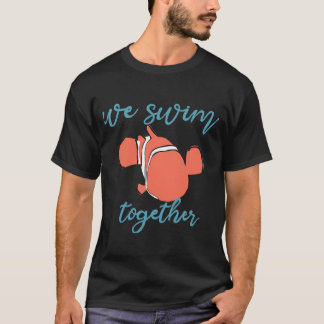 Camiseta Ilustração de Apenas Continue Nadando com Nemo Cha