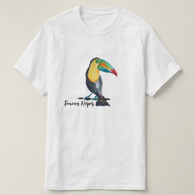Camiseta Ilustração de Aquarela do Detentor de Toques (Frente do Design)