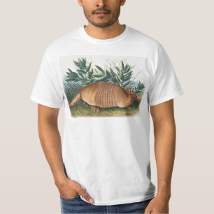 Camiseta Ilustração de Armadillo (Dasypus Peba) com nove