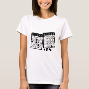 Camiseta Ilustração de arte do jogo de chips de cartões de