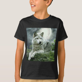 Camiseta Ilustração de Arte Imaginativa do Lobo Mais Vendid
