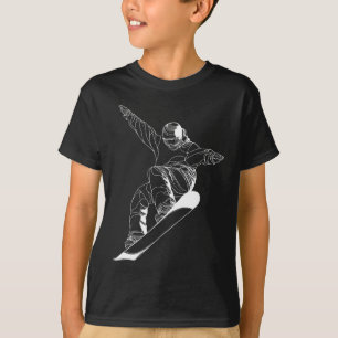 Camiseta Ilustração de arte linear minimalista de um pratic