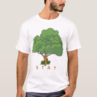 Camiseta Ilustração de Árvore FIQUE Positiva Arte da Nature