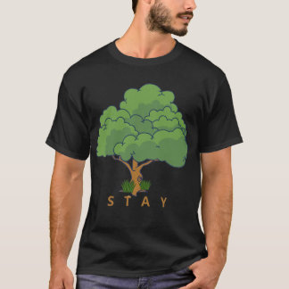 Camiseta Ilustração de Árvore FIQUE Positiva Arte da Nature