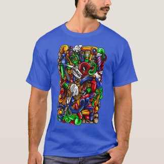 Camiseta Ilustração de Barber Doodle