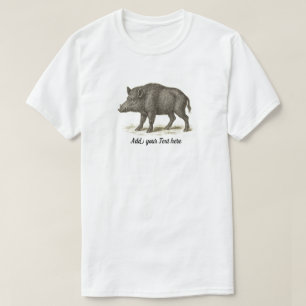 Camiseta Ilustração de Barras Selvagem Personalizável Mens
