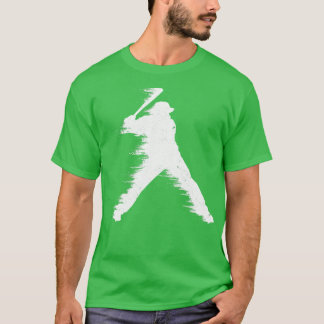 Camiseta Ilustração de Bateria de Baseball