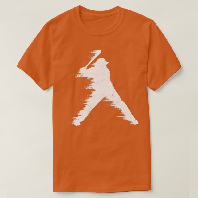 Camiseta Ilustração de Bateria de Baseball (Frente do Design)