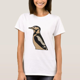 Camiseta Ilustração de Bird Cute de Pica-Pica