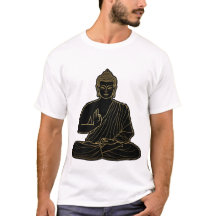 Ilustração de Buda Gautama preto e amarelo, Ouro