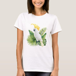 Camiseta Ilustração de cacatua papagaio