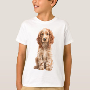 Camiseta Ilustração de Cachorrinho Golden Cocker Spaniel pa