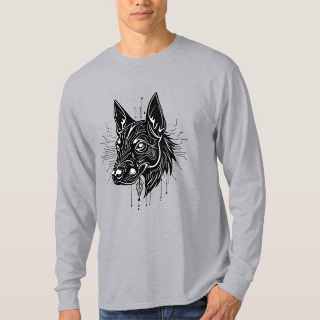 Camiseta Ilustração de cachorro (Frente)